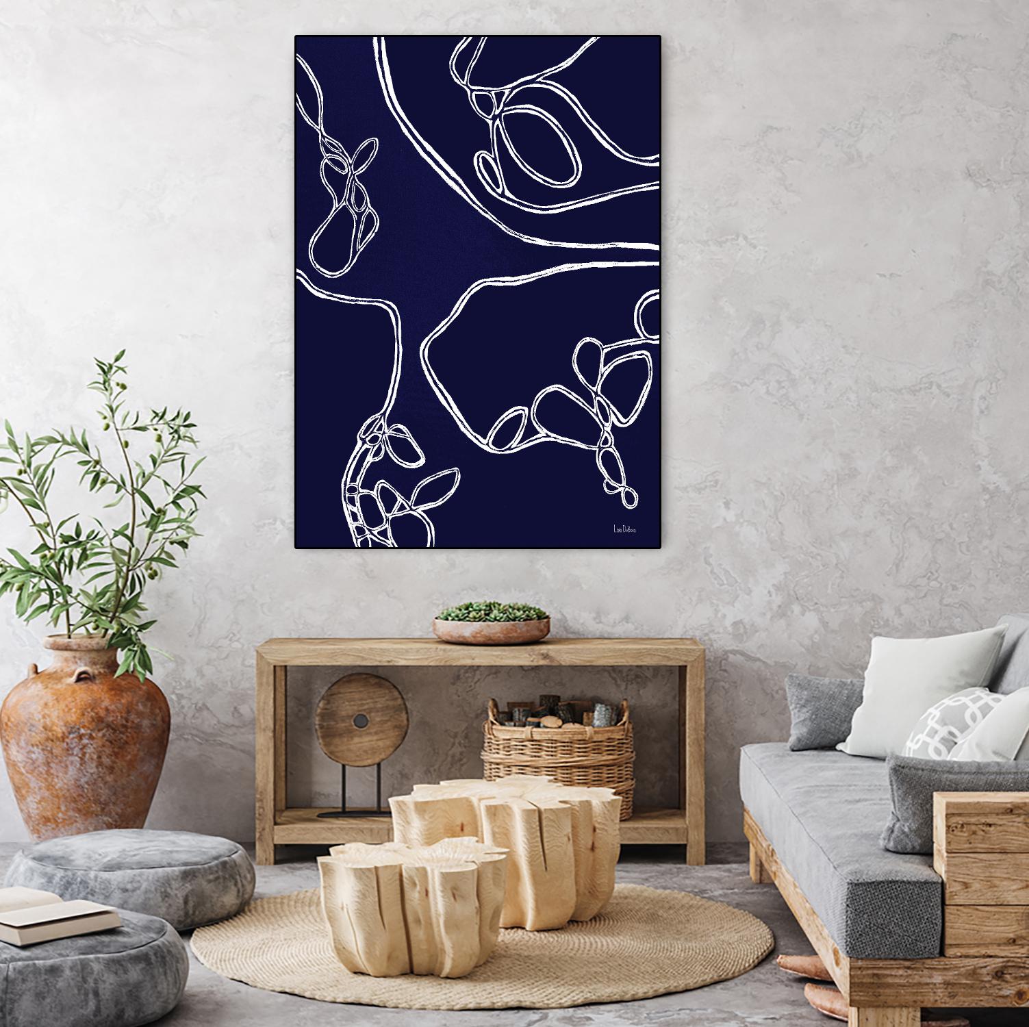 BluePoint by Lori Dubois on GIANT ART - blue linear