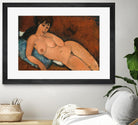 NUDE ON A BLUE CUSHION, 1917 by Amedeo Modigliani on GIANT ART - beige museums corps nu