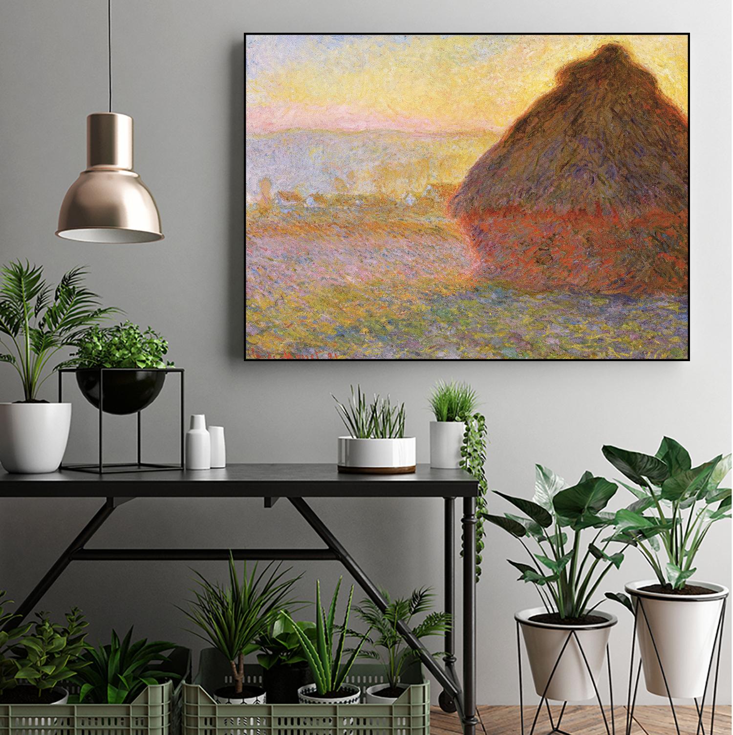 Grainstack (Sunset) by Claude Monet on GIANT ART - museums
