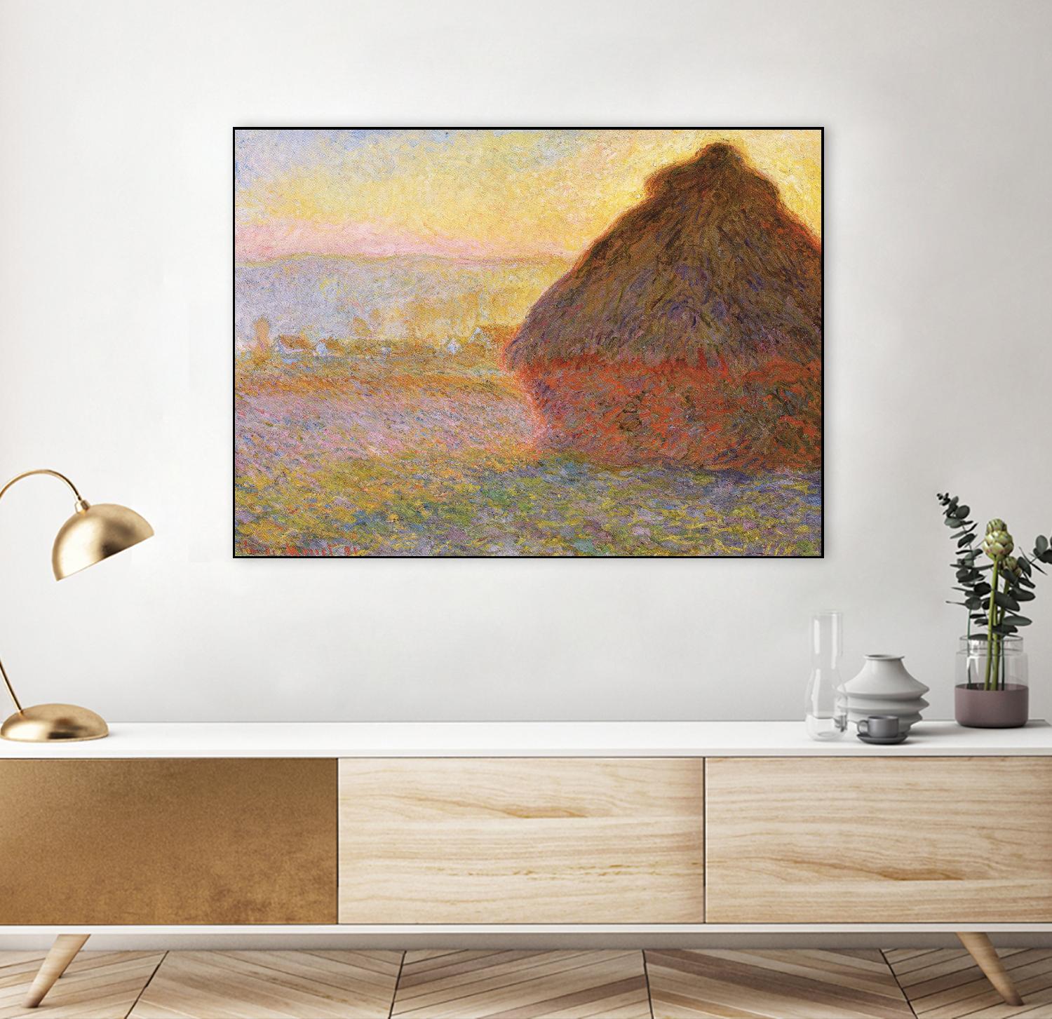Grainstack (Sunset) by Claude Monet on GIANT ART - museums