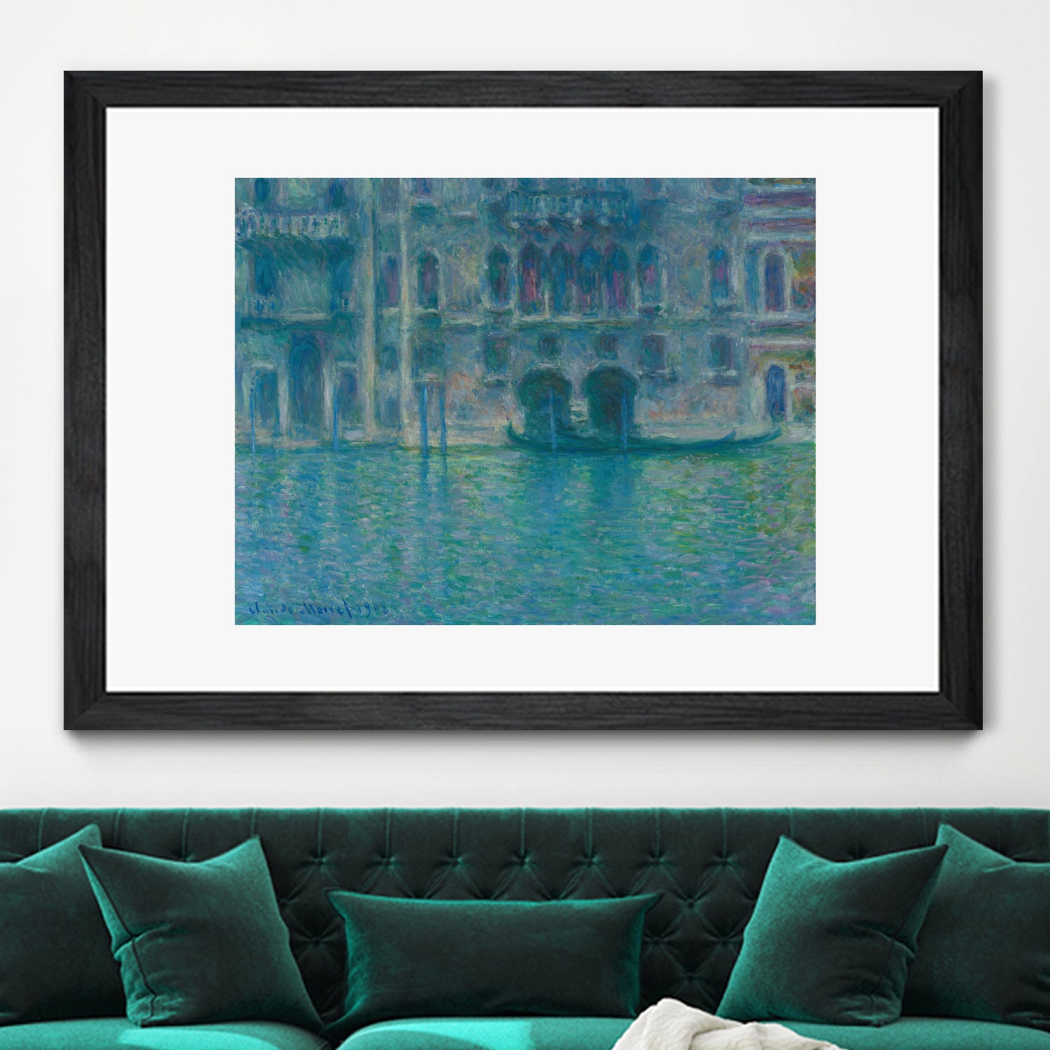 Palazzo da Mula, Venice, 1908 by Claude Monet on GIANT ART - blue masters