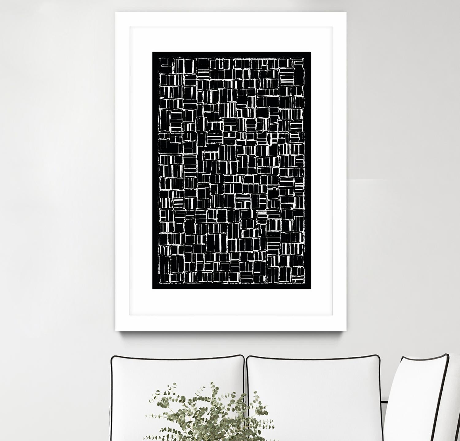 NEON NOIR by Celine Cimon on GIANT ART - black abstract canadian