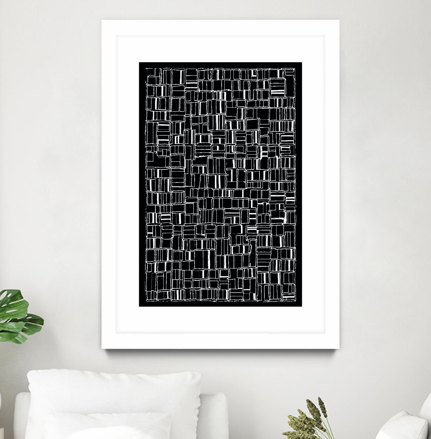 NEON NOIR by Celine Cimon on GIANT ART - black abstract canadian