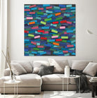 OCEAN- bleu by Celine Cimon on GIANT ART - blue abstract canadian