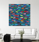 OCEAN- bleu by Celine Cimon on GIANT ART - blue abstract canadian