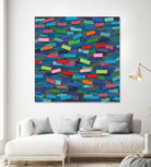 OCEAN- bleu by Celine Cimon on GIANT ART - blue abstract canadian
