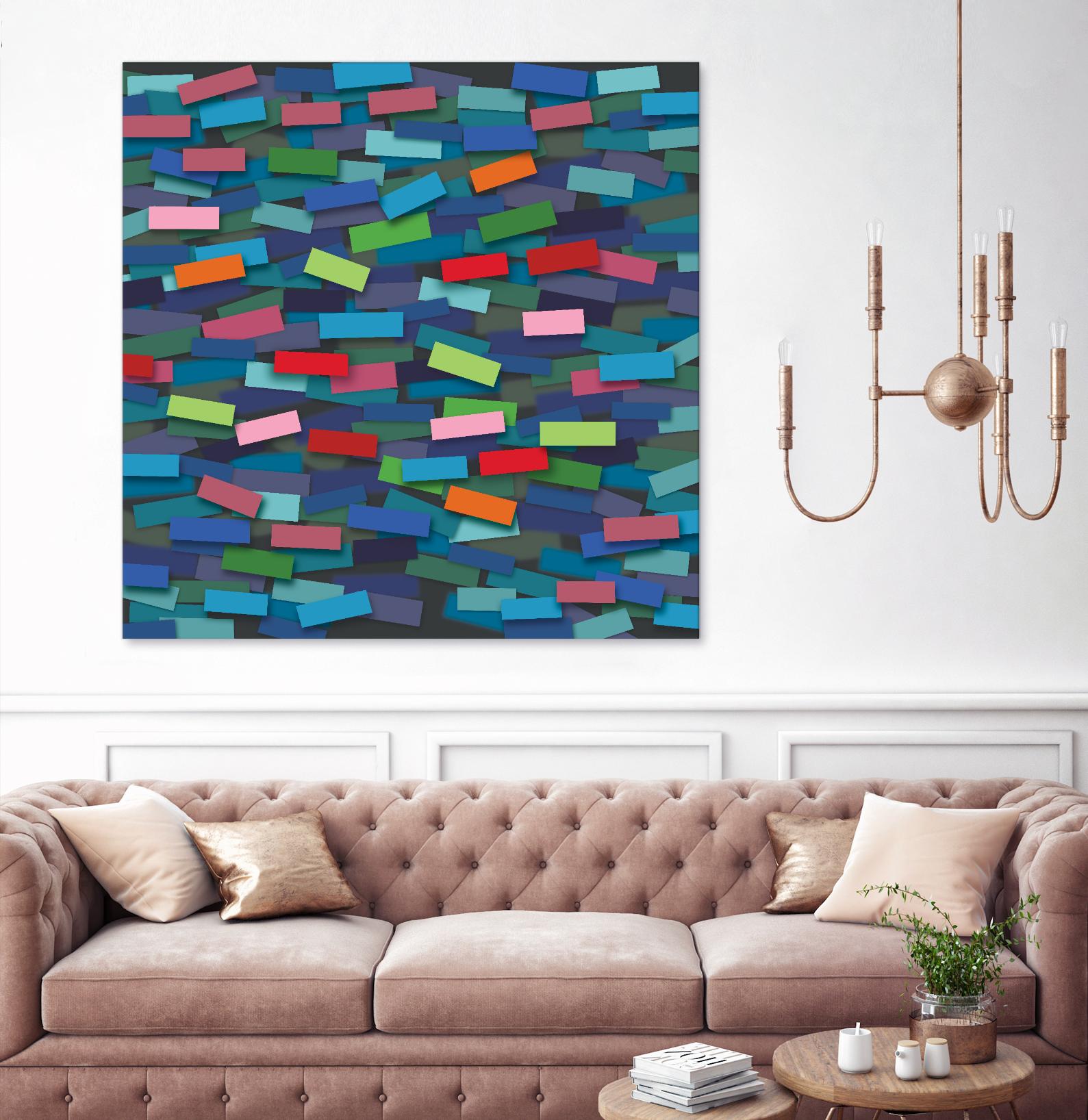 OCEAN- bleu by Celine Cimon on GIANT ART - blue abstract canadian