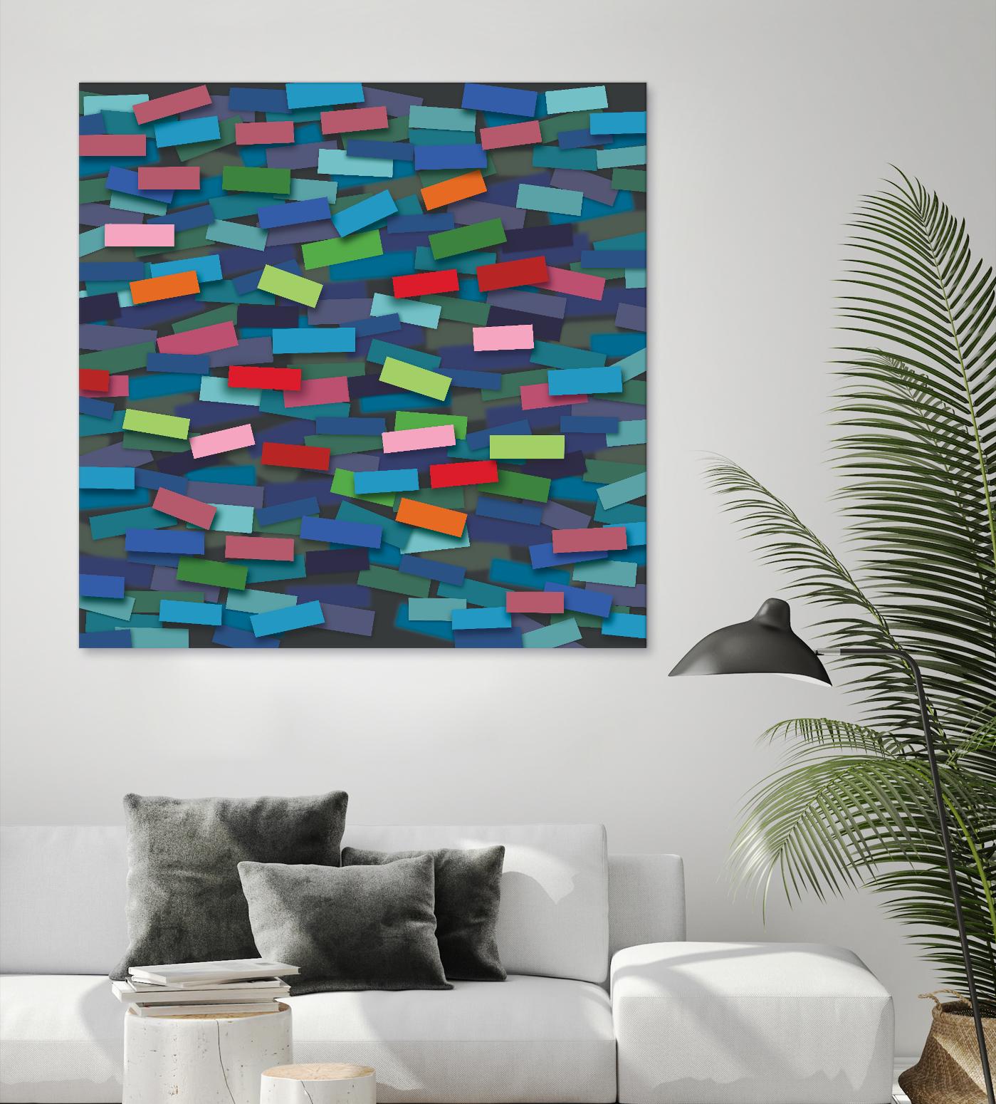 OCEAN- bleu by Celine Cimon on GIANT ART - blue abstract canadian