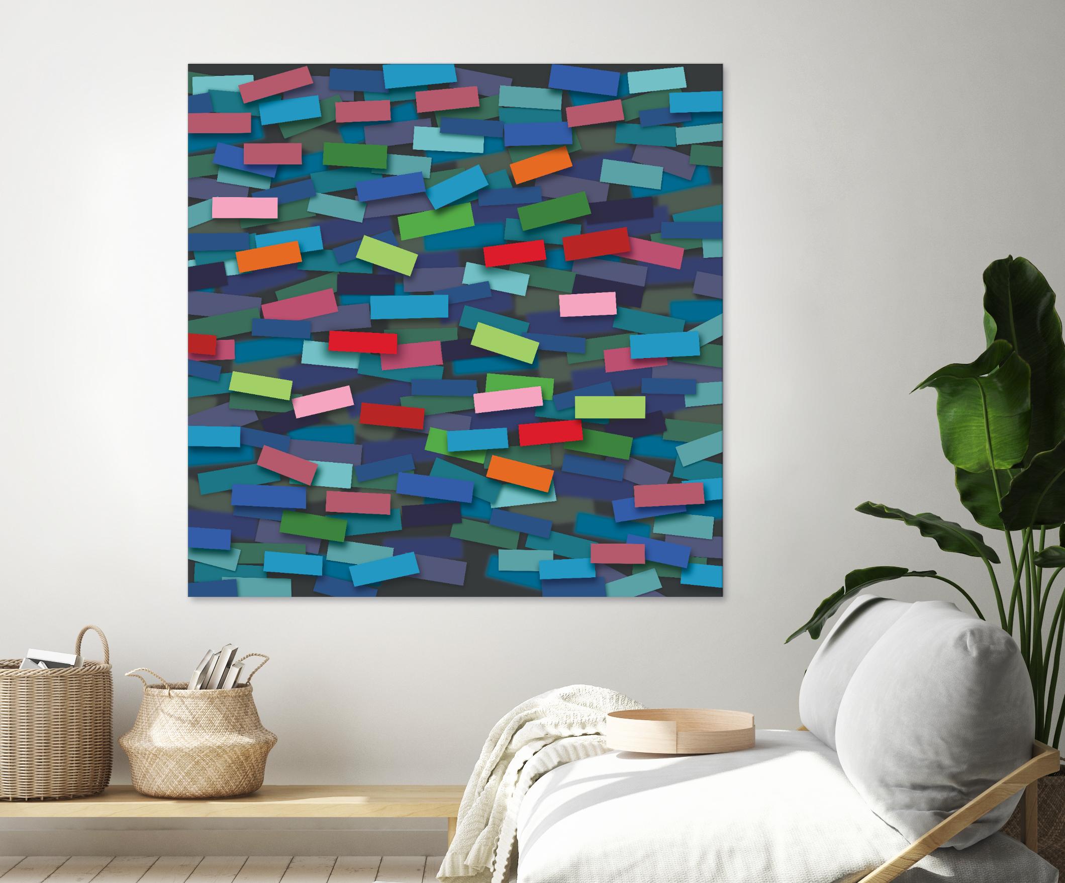 OCEAN- bleu by Celine Cimon on GIANT ART - blue abstract canadian