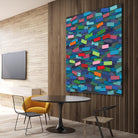 OCEAN- bleu by Celine Cimon on GIANT ART - blue abstract canadian
