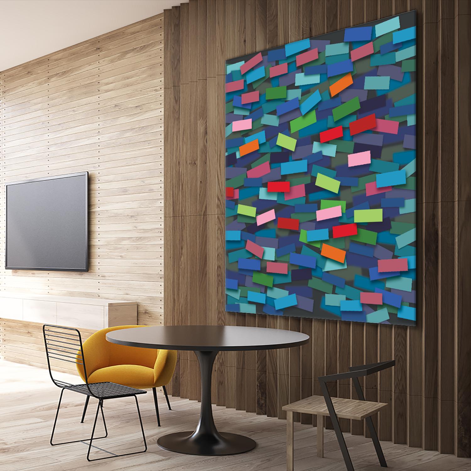 OCEAN- bleu by Celine Cimon on GIANT ART - blue abstract canadian