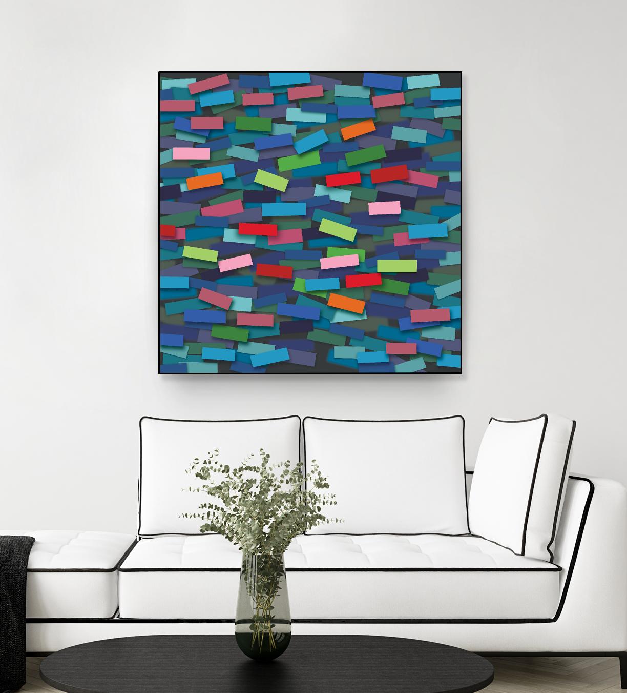 OCEAN- bleu by Celine Cimon on GIANT ART - blue abstract canadian