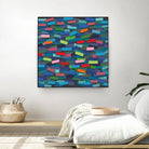 OCEAN- bleu by Celine Cimon on GIANT ART - blue abstract canadian