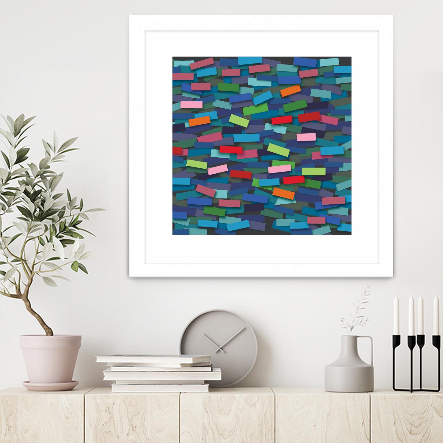 OCEAN- bleu by Celine Cimon on GIANT ART - blue abstract canadian