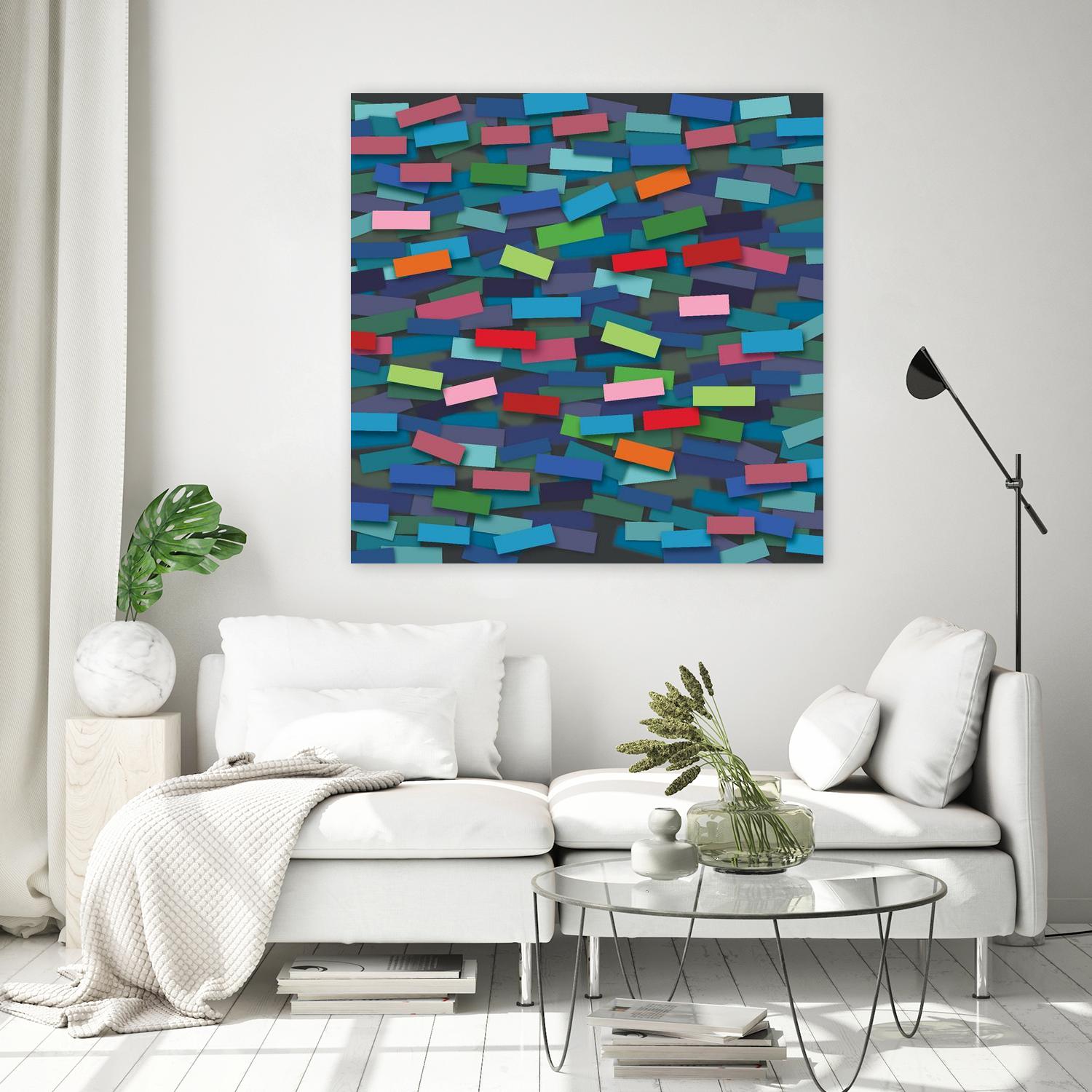OCEAN- bleu by Celine Cimon on GIANT ART - blue abstract canadian