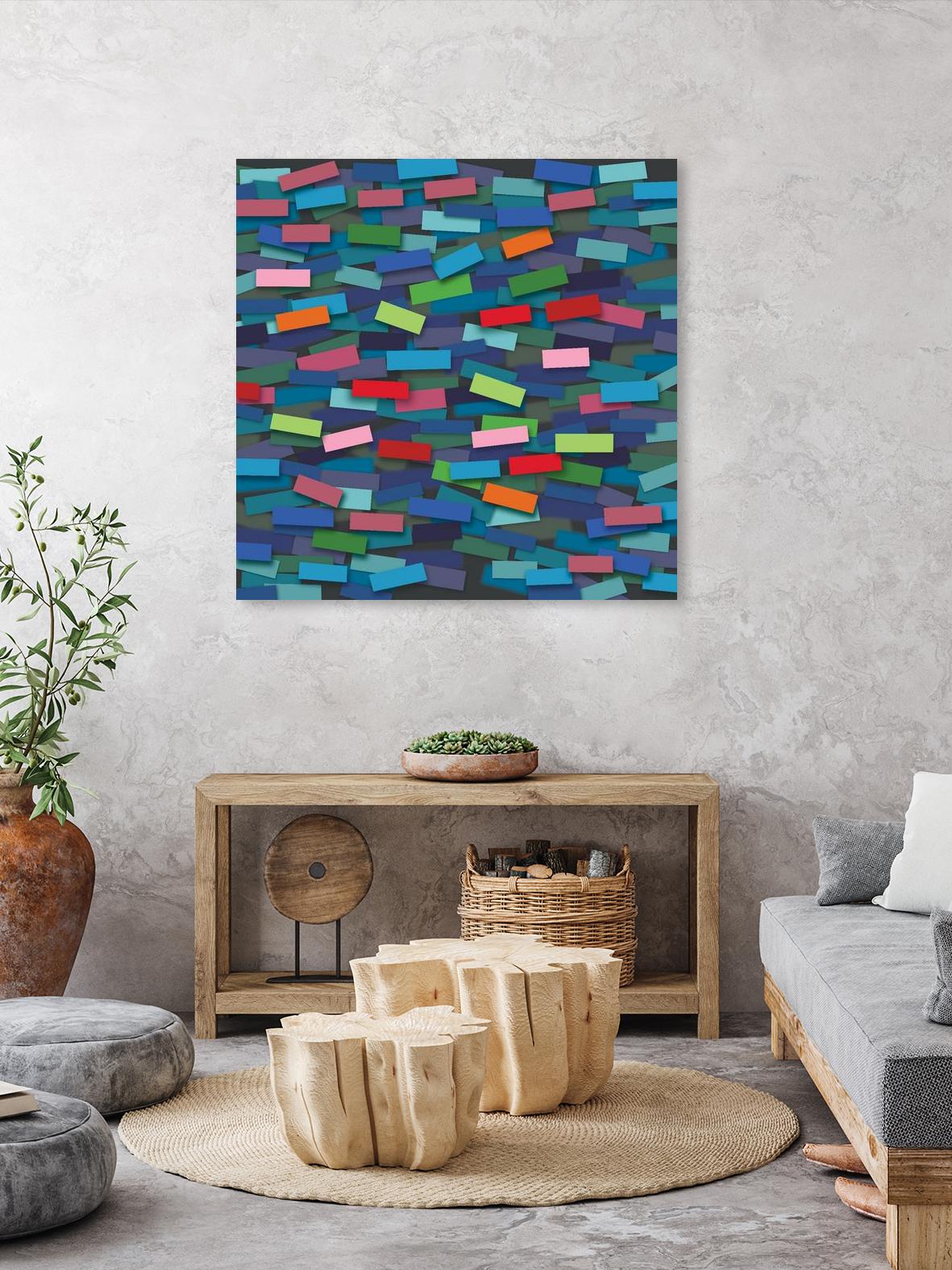 OCEAN- bleu by Celine Cimon on GIANT ART - blue abstract canadian