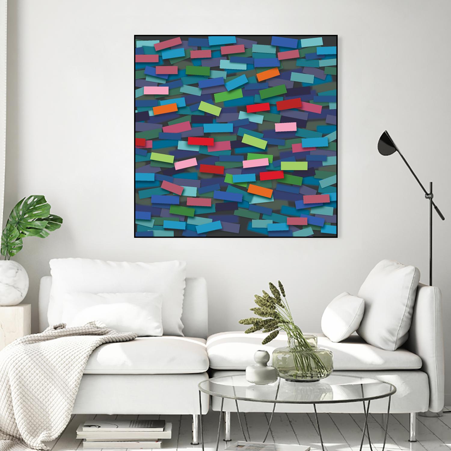 OCEAN- bleu by Celine Cimon on GIANT ART - blue abstract canadian