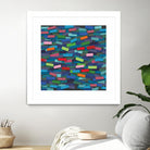 OCEAN- bleu by Celine Cimon on GIANT ART - blue abstract canadian