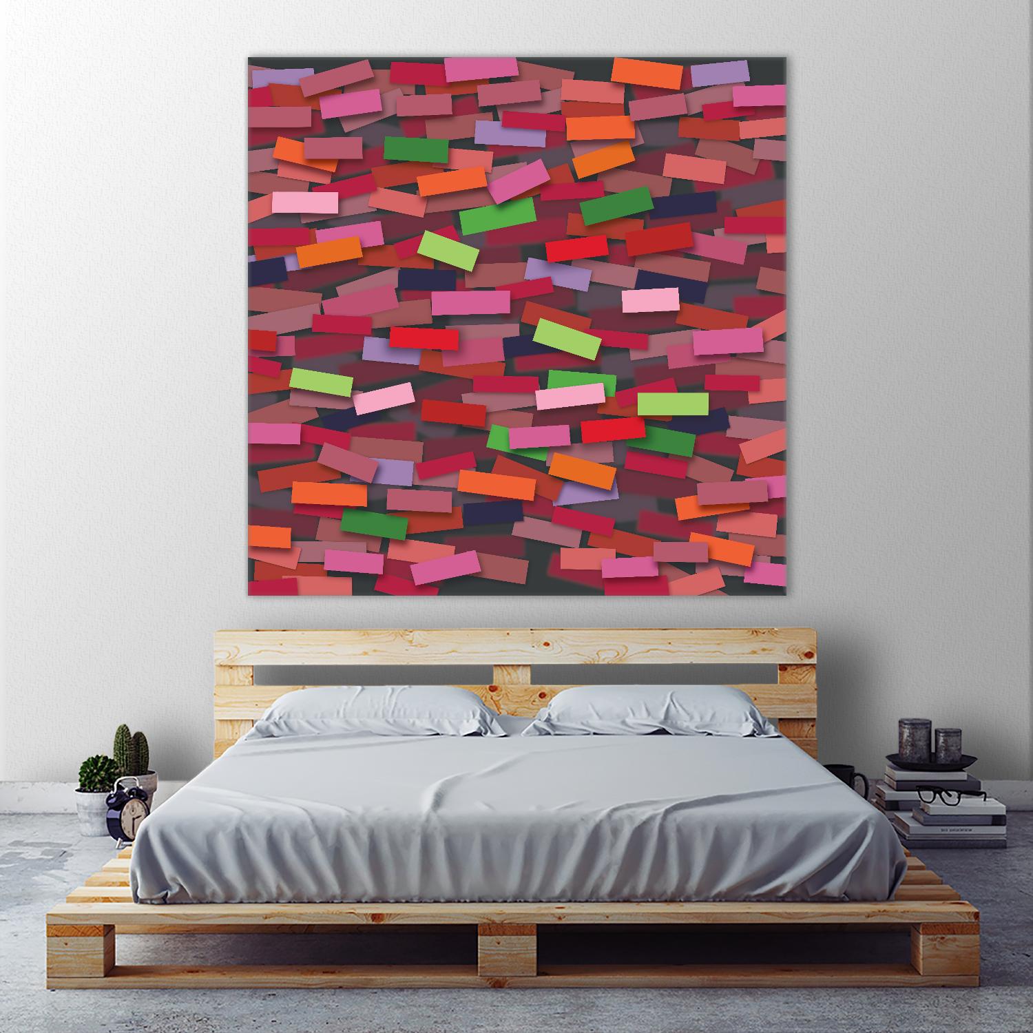OCEAN- rouge by Celine Cimon on GIANT ART - red abstract canadian artist
