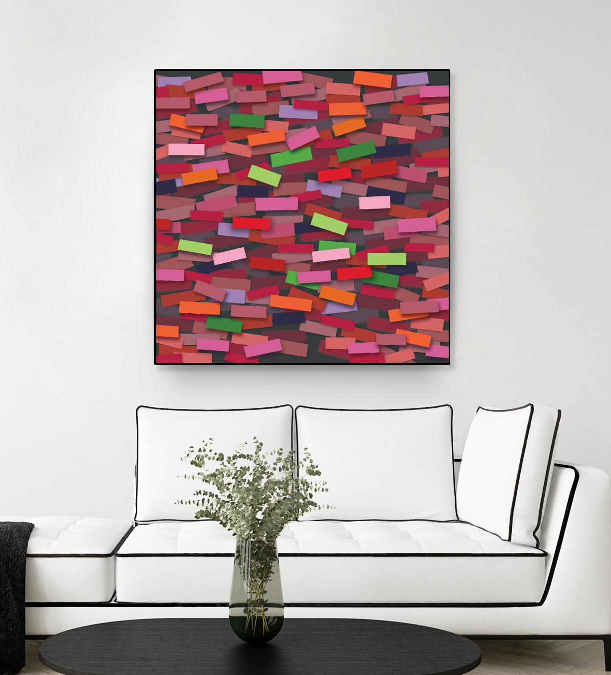 OCEAN- rouge by Celine Cimon on GIANT ART - red abstract canadian artist