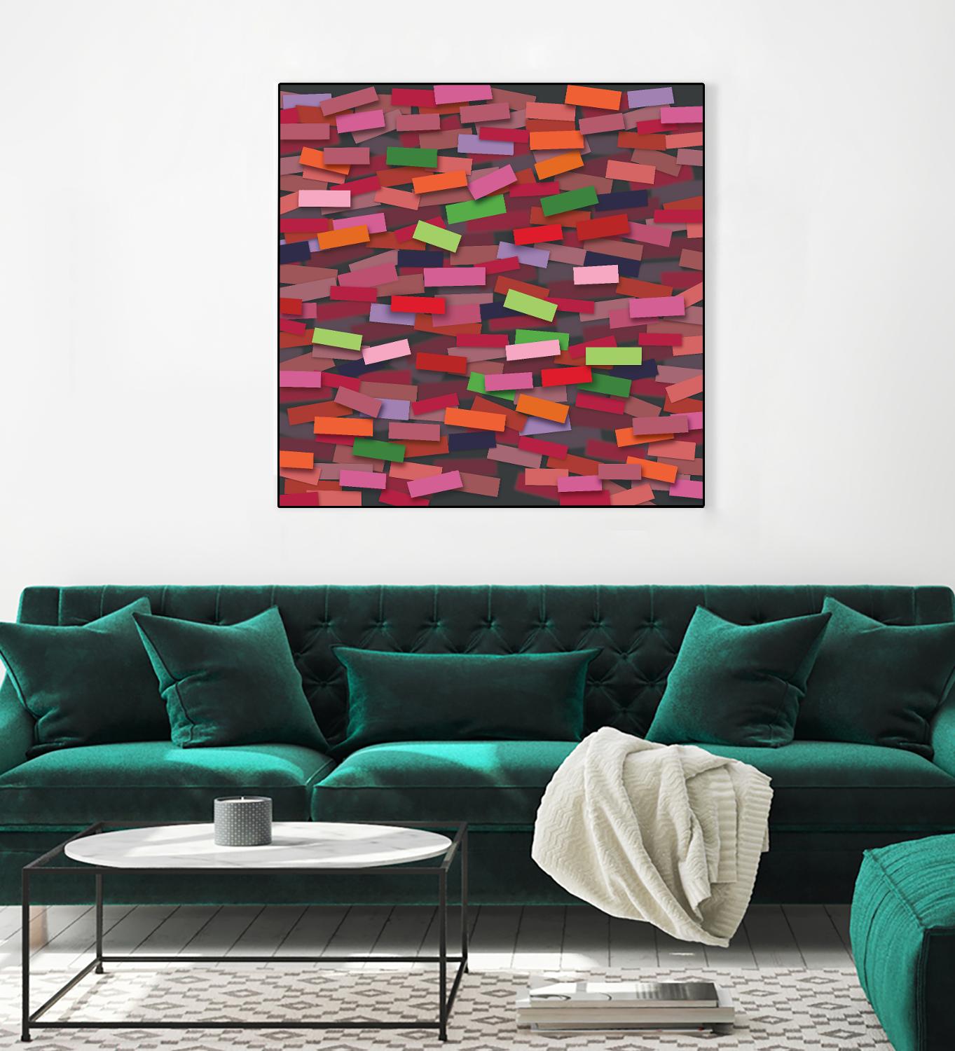 OCEAN- rouge by Celine Cimon on GIANT ART - red abstract canadian artist