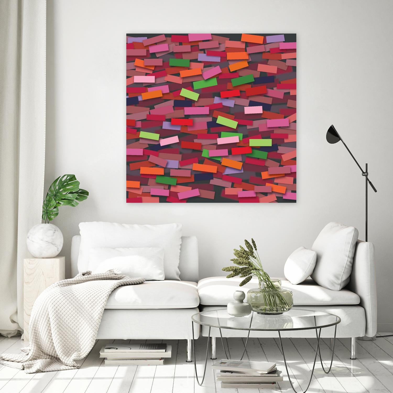 OCEAN- rouge by Celine Cimon on GIANT ART - red abstract canadian artist