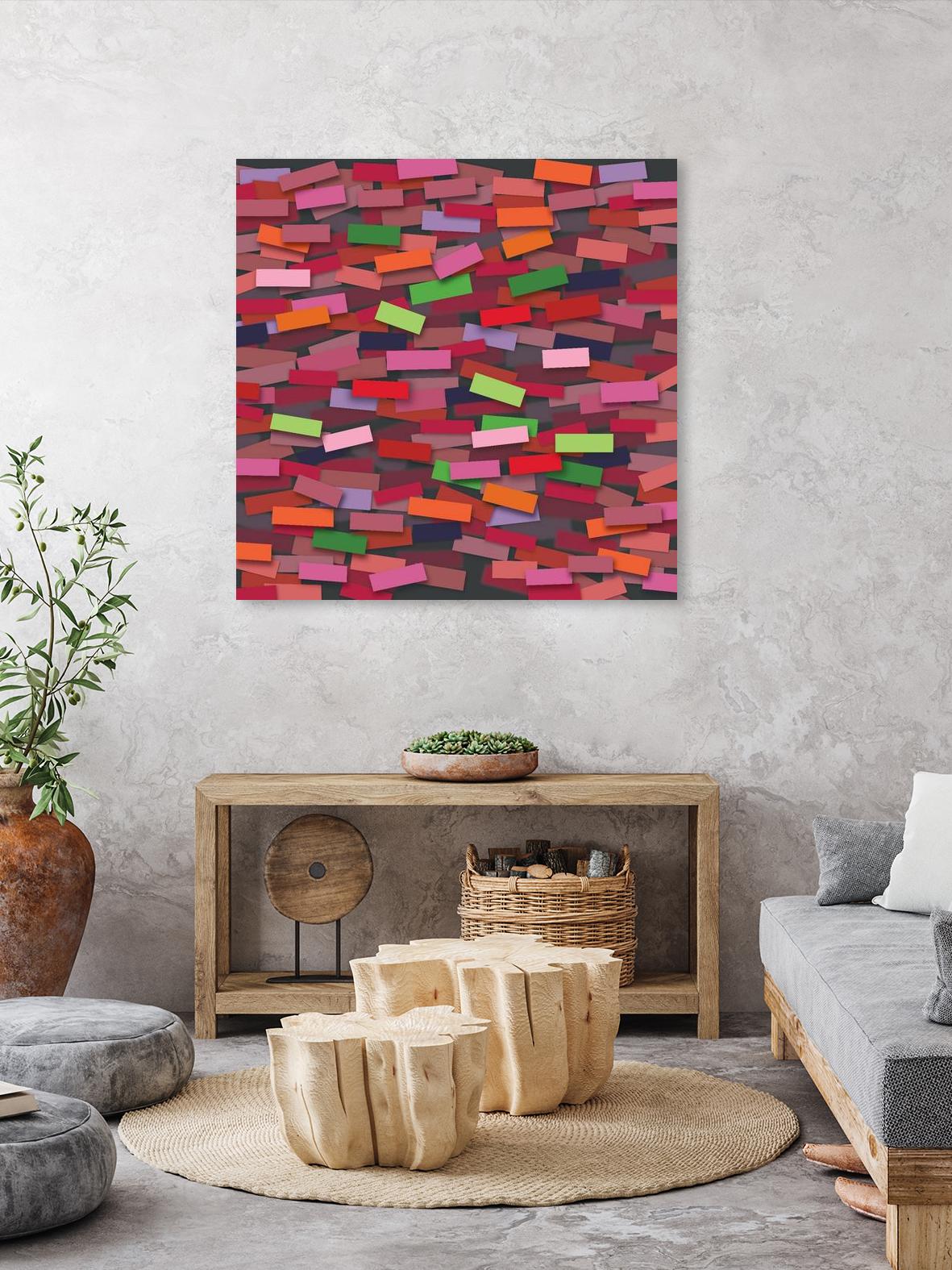 OCEAN- rouge by Celine Cimon on GIANT ART - red abstract canadian artist