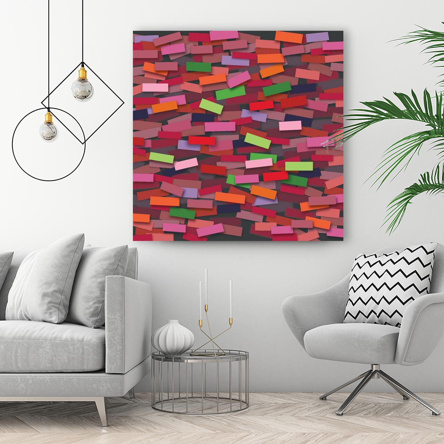 OCEAN- rouge by Celine Cimon on GIANT ART - red abstract canadian artist