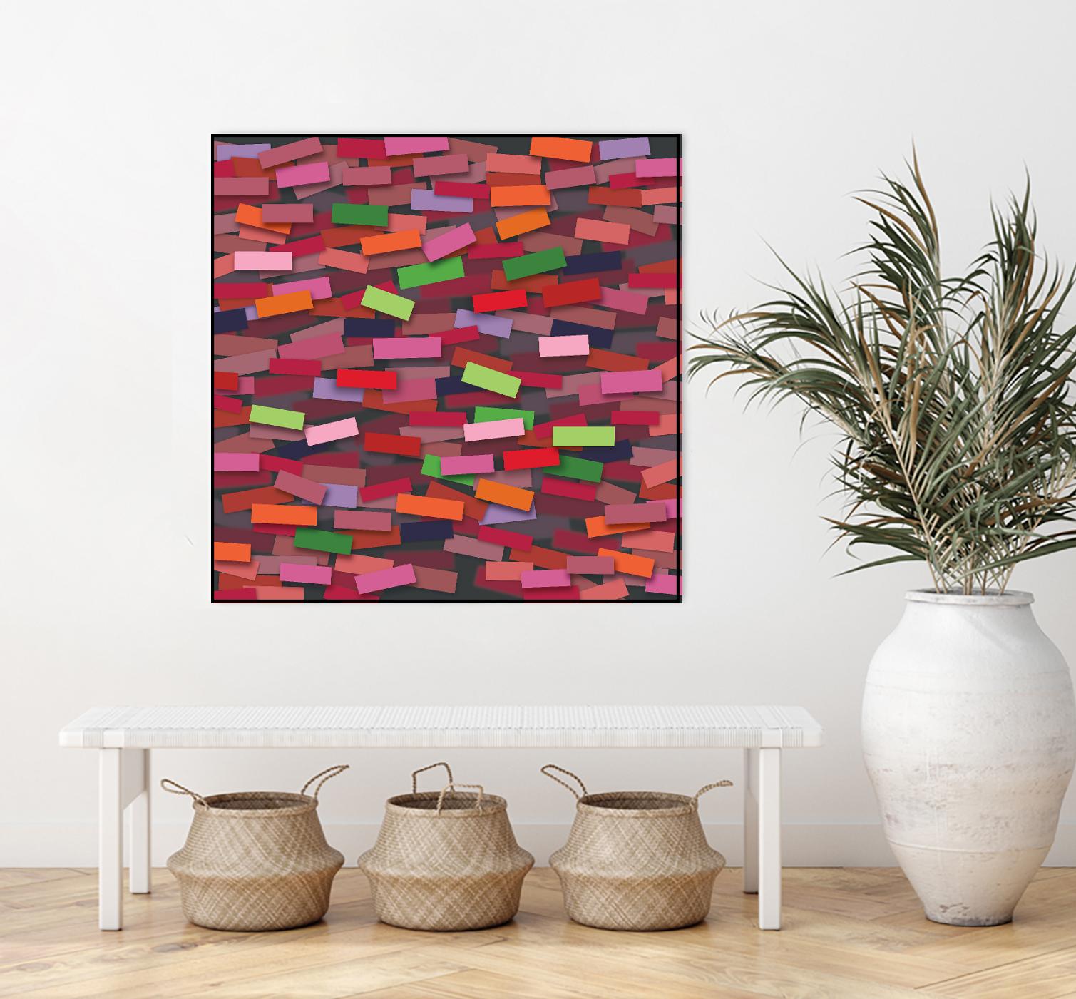OCEAN- rouge by Celine Cimon on GIANT ART - red abstract canadian artist