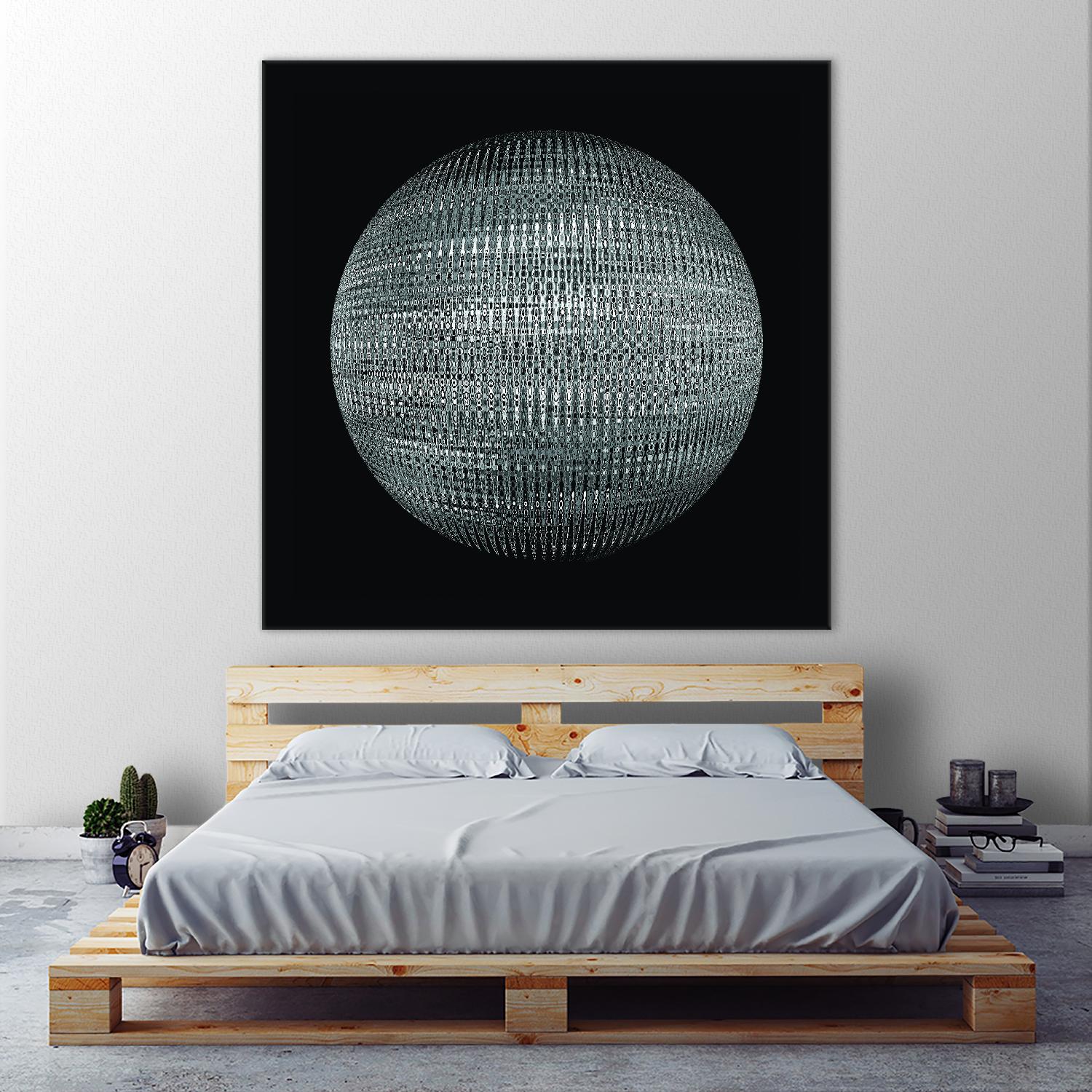 ORB - fond noir by Celine Cimon on GIANT ART - black abstract canadian
