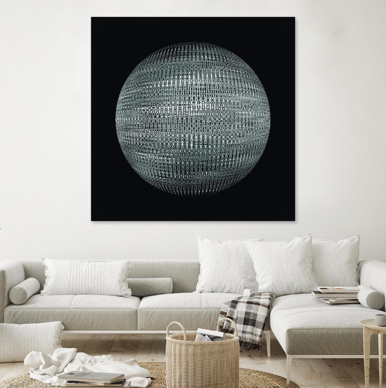 ORB - fond noir by Celine Cimon on GIANT ART - black abstract canadian
