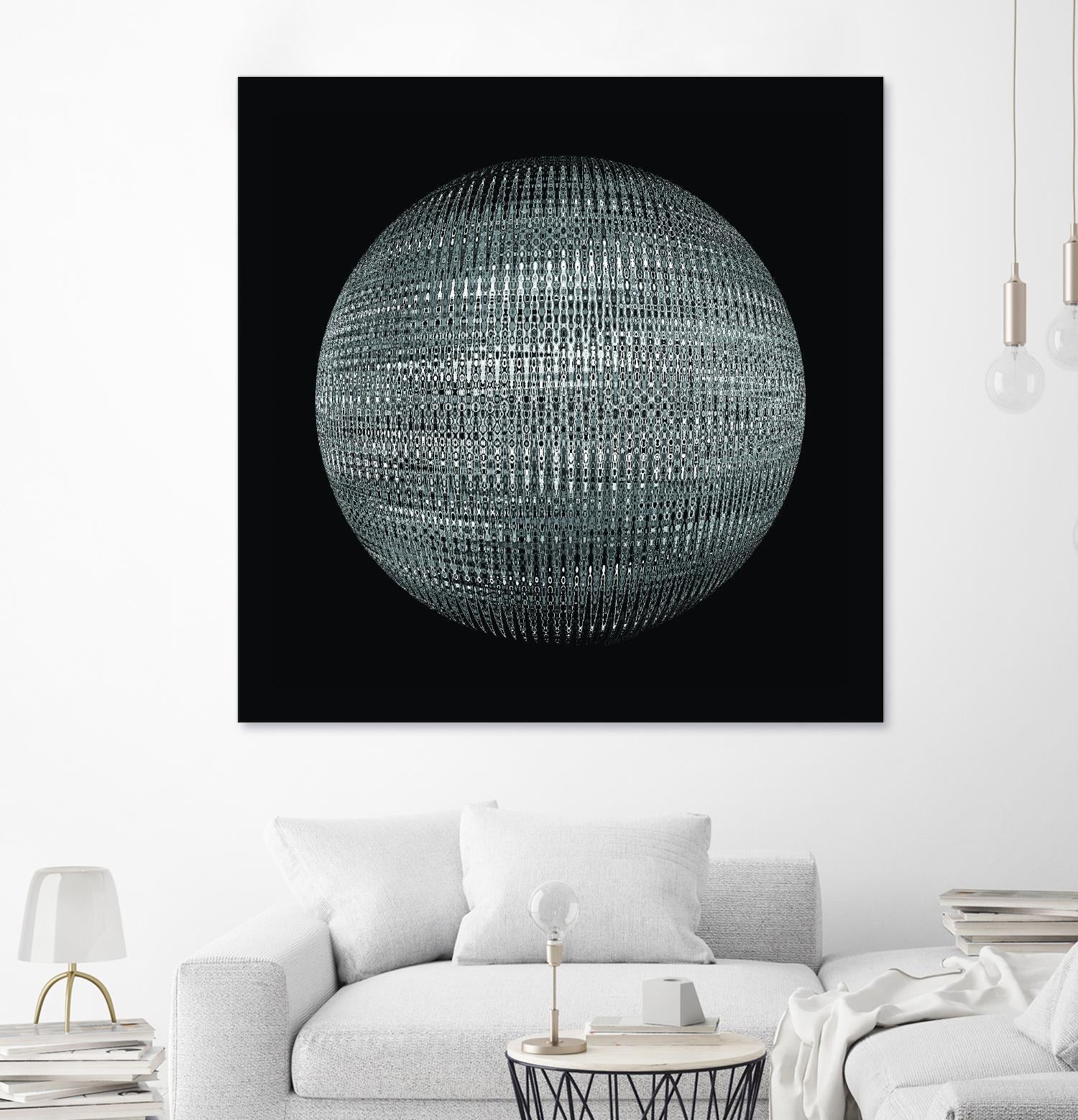 ORB - fond noir by Celine Cimon on GIANT ART - black abstract canadian