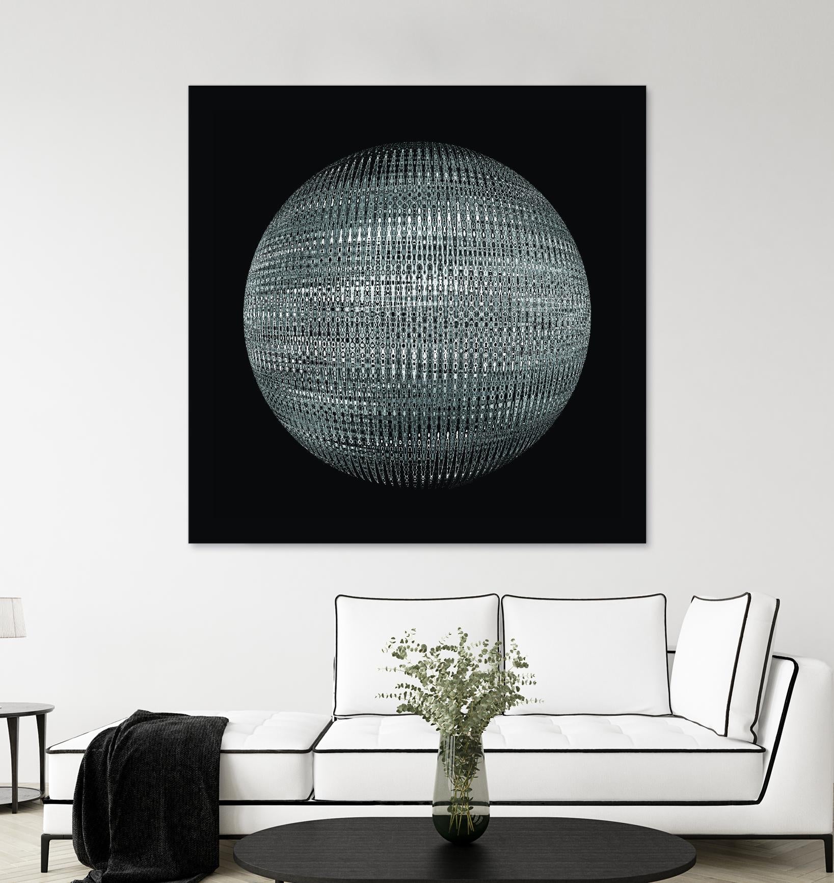 ORB - fond noir by Celine Cimon on GIANT ART - black abstract canadian