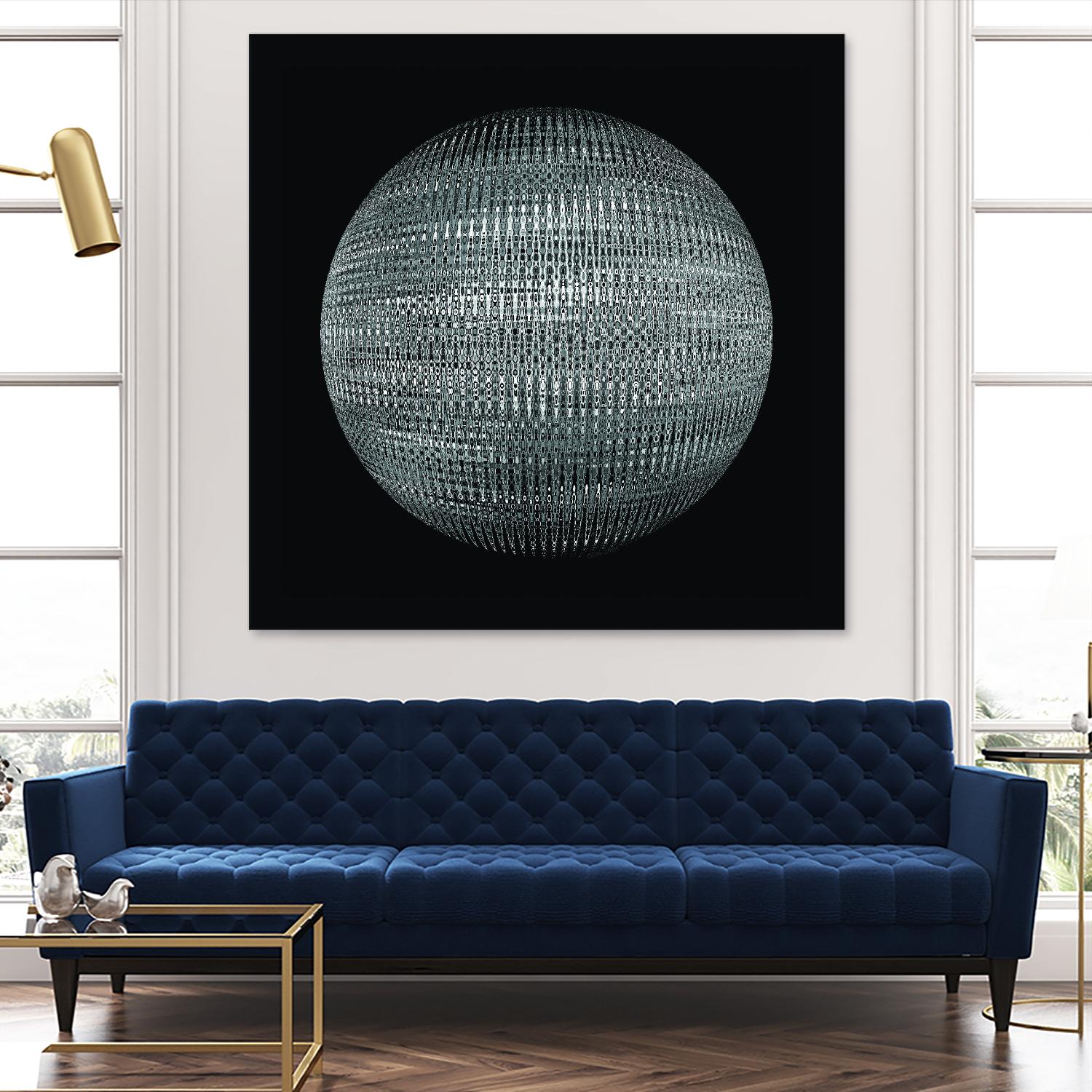 ORB - fond noir by Celine Cimon on GIANT ART - black abstract canadian