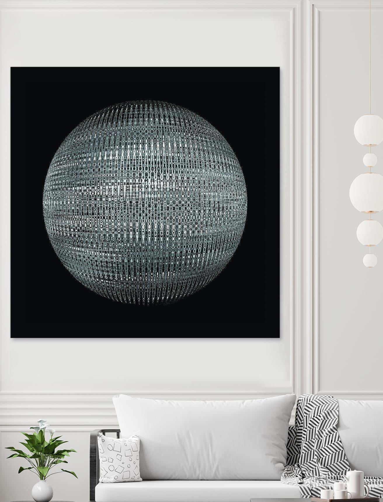 ORB - fond noir by Celine Cimon on GIANT ART - black abstract canadian