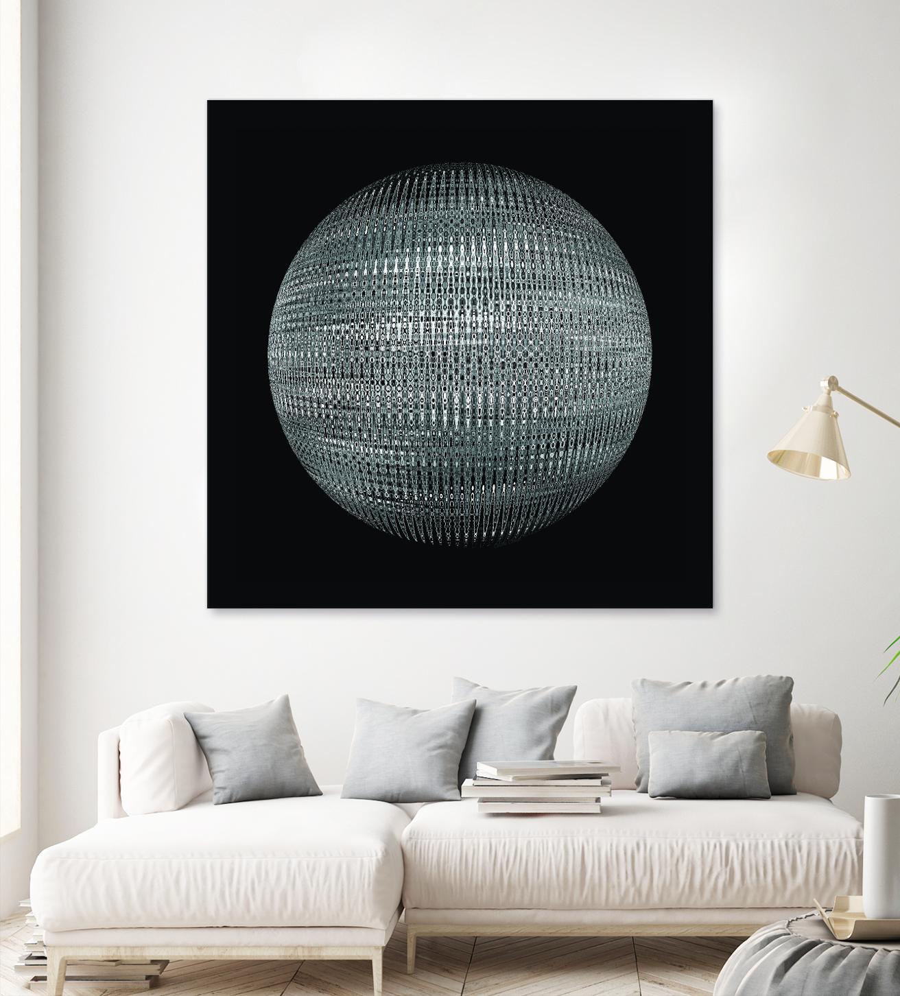 ORB - fond noir by Celine Cimon on GIANT ART - black abstract canadian