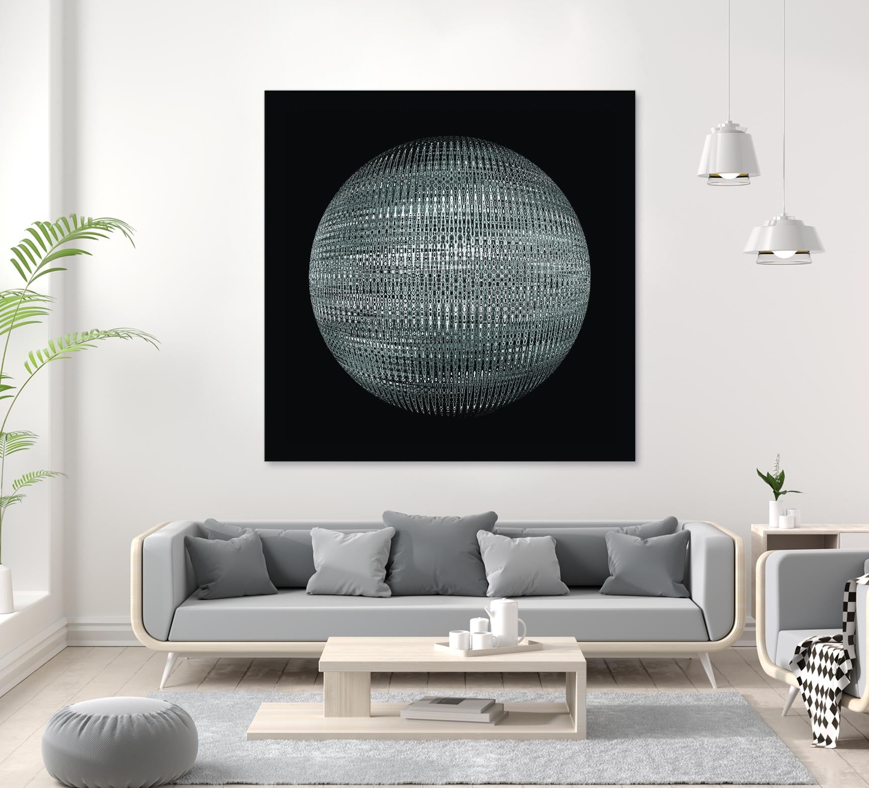 ORB - fond noir by Celine Cimon on GIANT ART - black abstract canadian