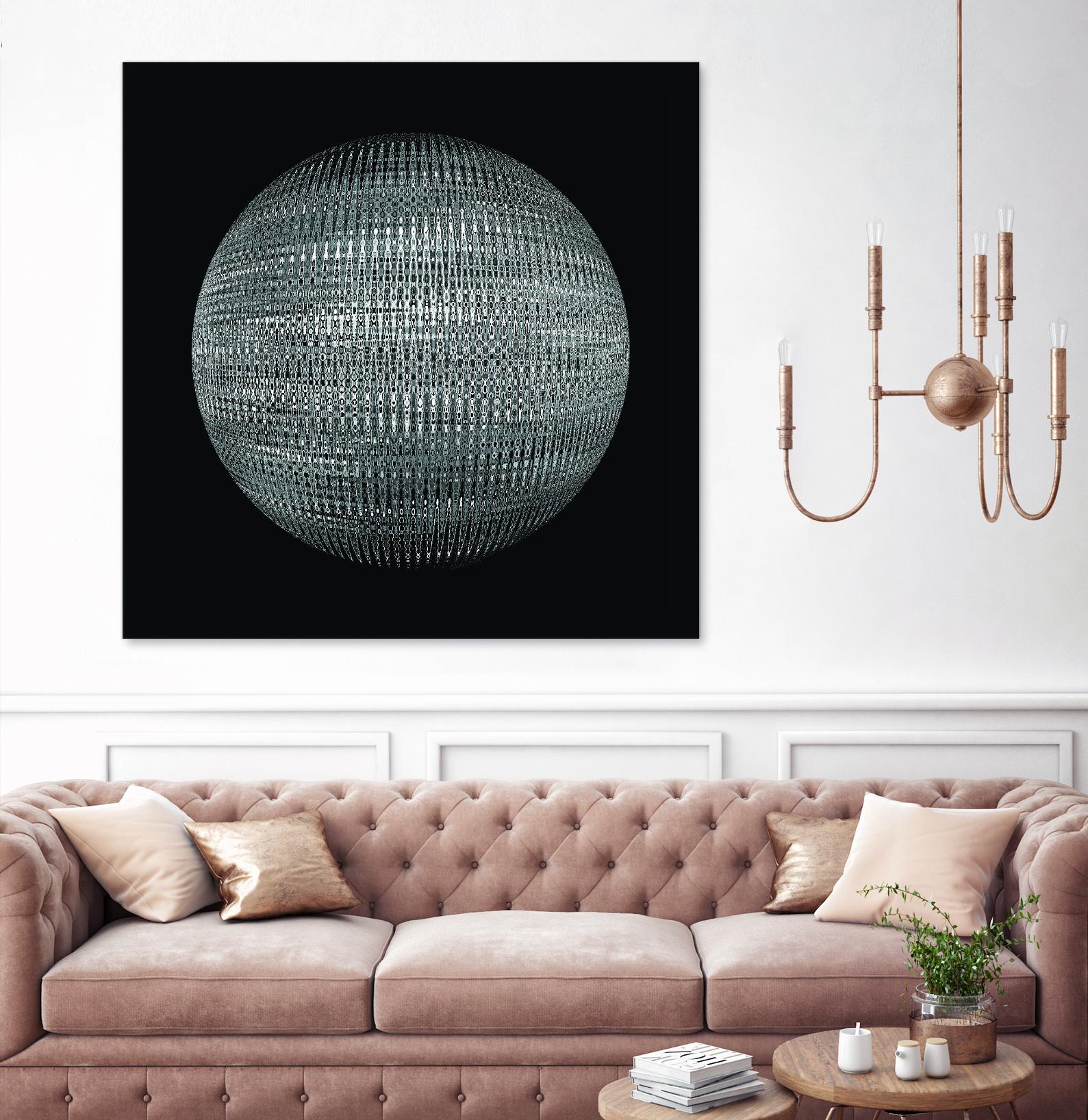 ORB - fond noir by Celine Cimon on GIANT ART - black abstract canadian
