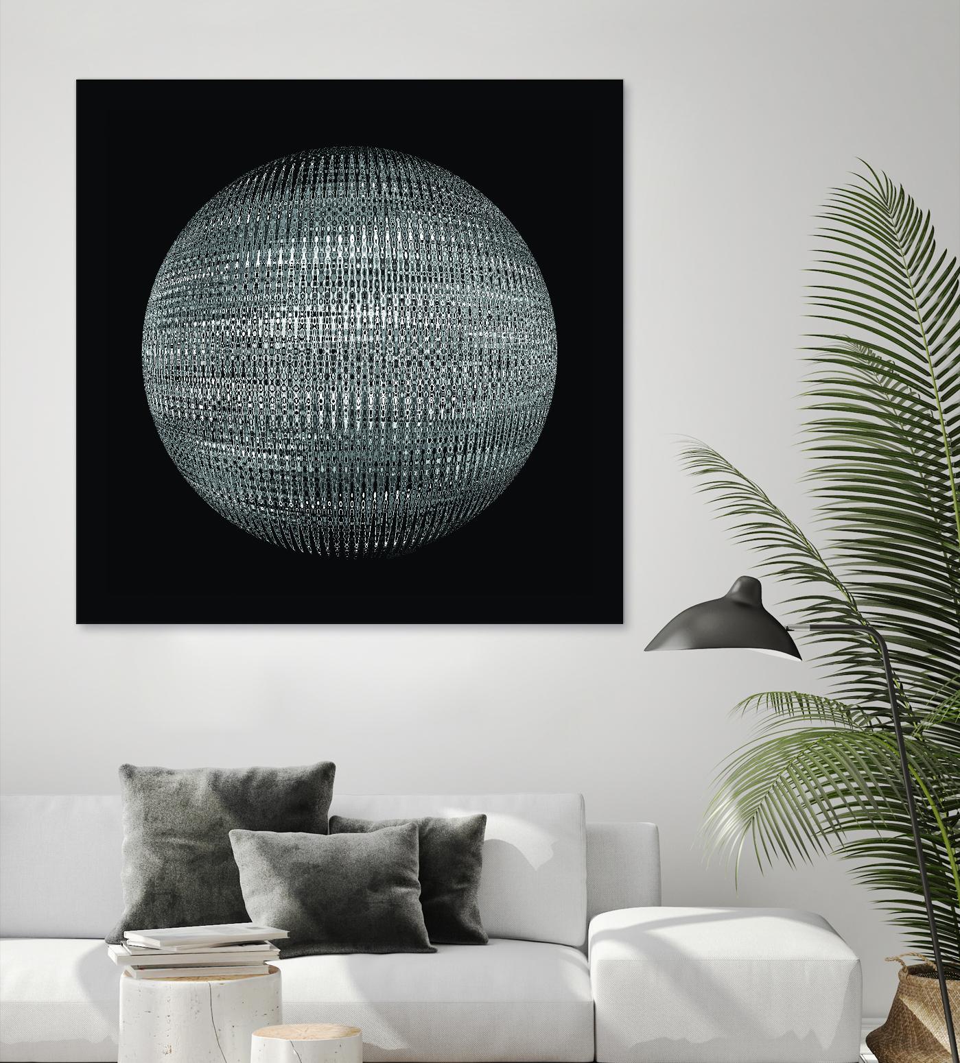 ORB - fond noir by Celine Cimon on GIANT ART - black abstract canadian