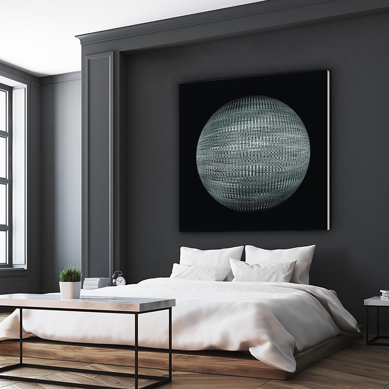 ORB - fond noir by Celine Cimon on GIANT ART - black abstract canadian