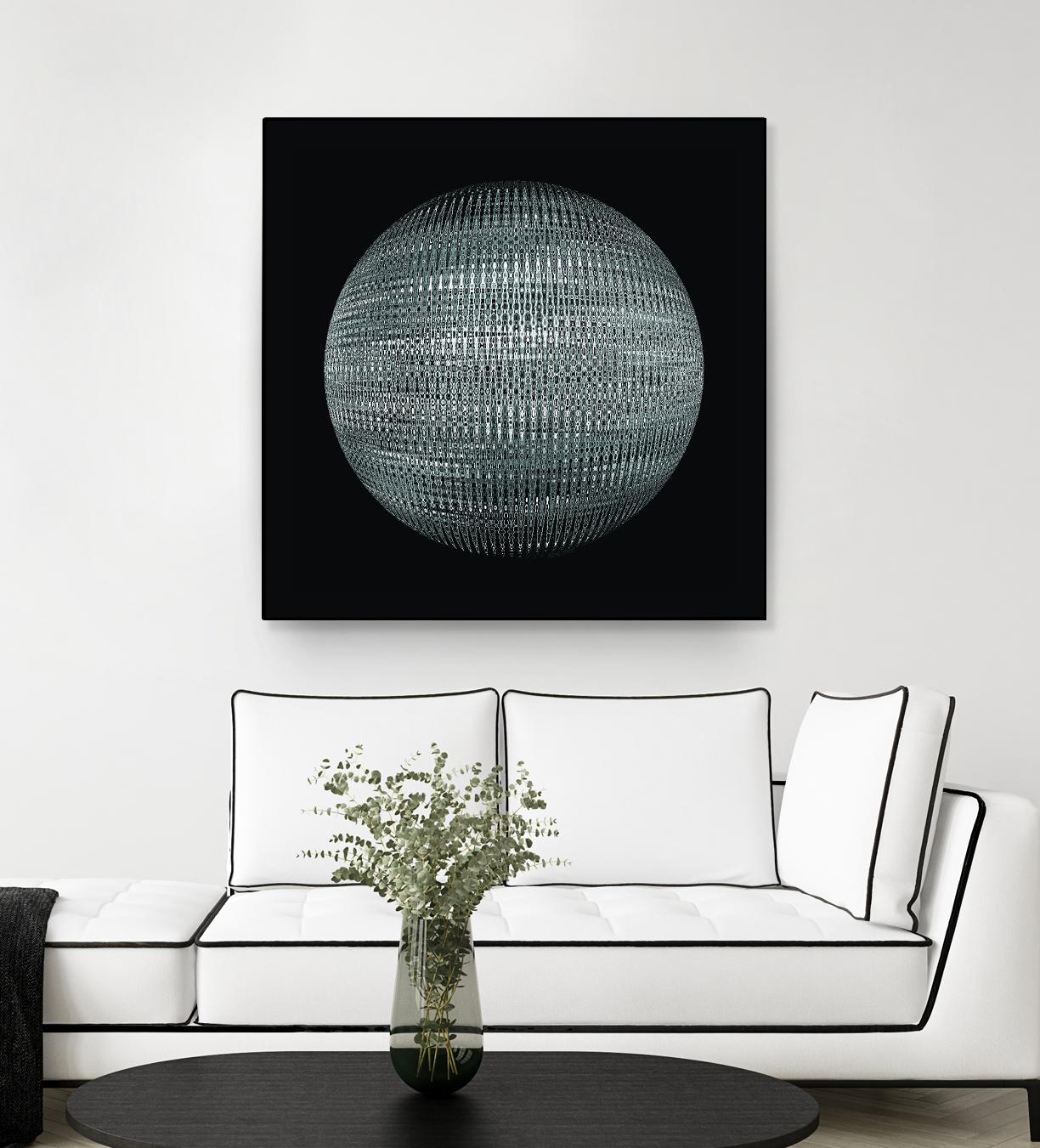 ORB - fond noir by Celine Cimon on GIANT ART - black abstract canadian