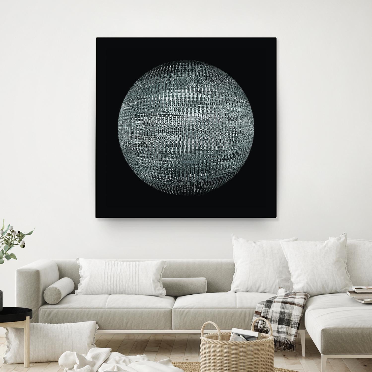 ORB - fond noir by Celine Cimon on GIANT ART - black abstract canadian