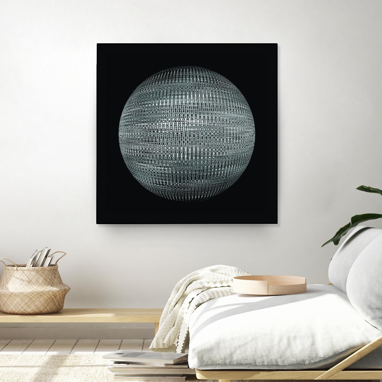 ORB - fond noir by Celine Cimon on GIANT ART - black abstract canadian