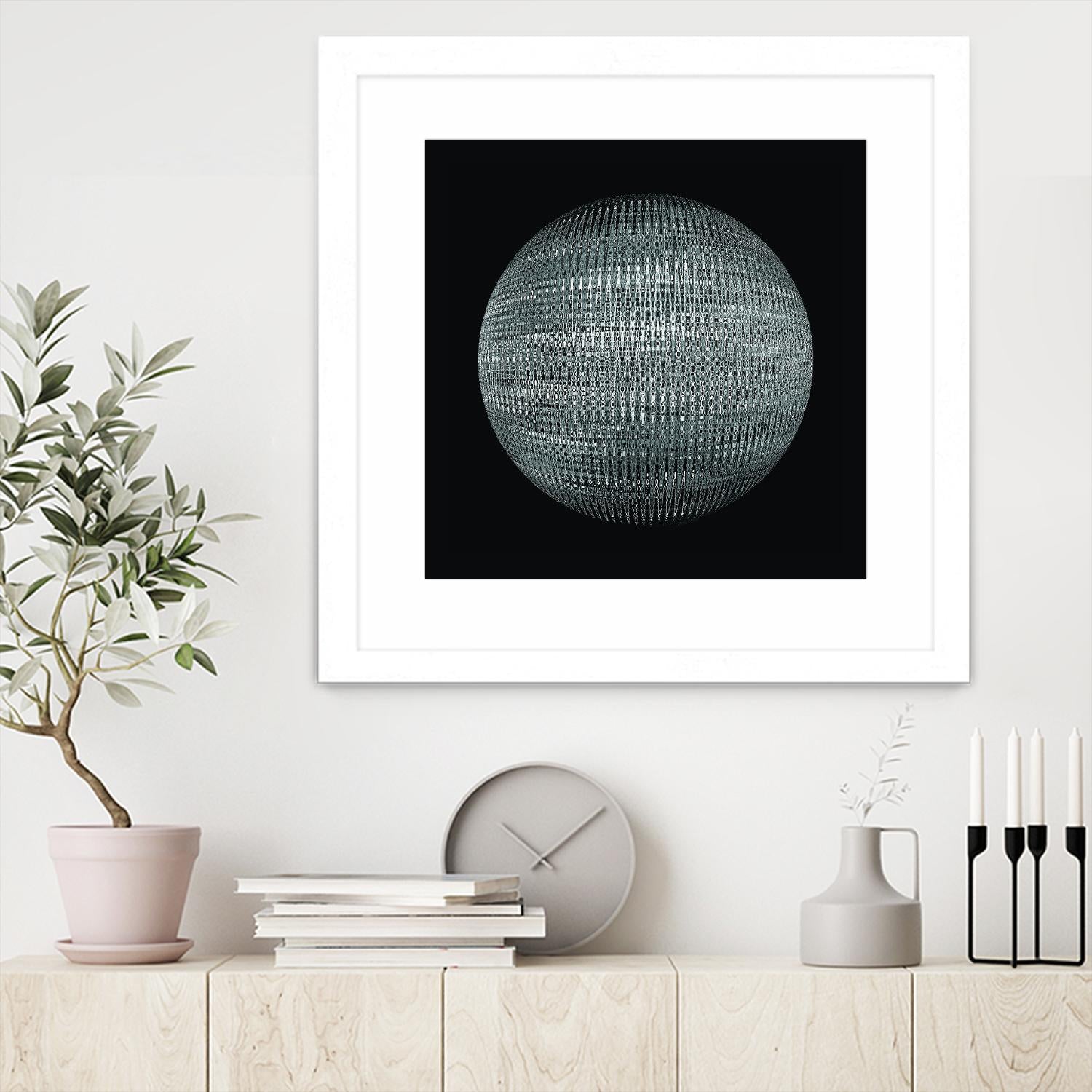ORB - fond noir by Celine Cimon on GIANT ART - black abstract canadian