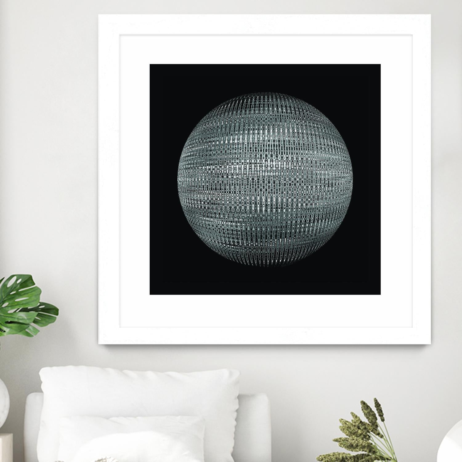 ORB - fond noir by Celine Cimon on GIANT ART - black abstract canadian