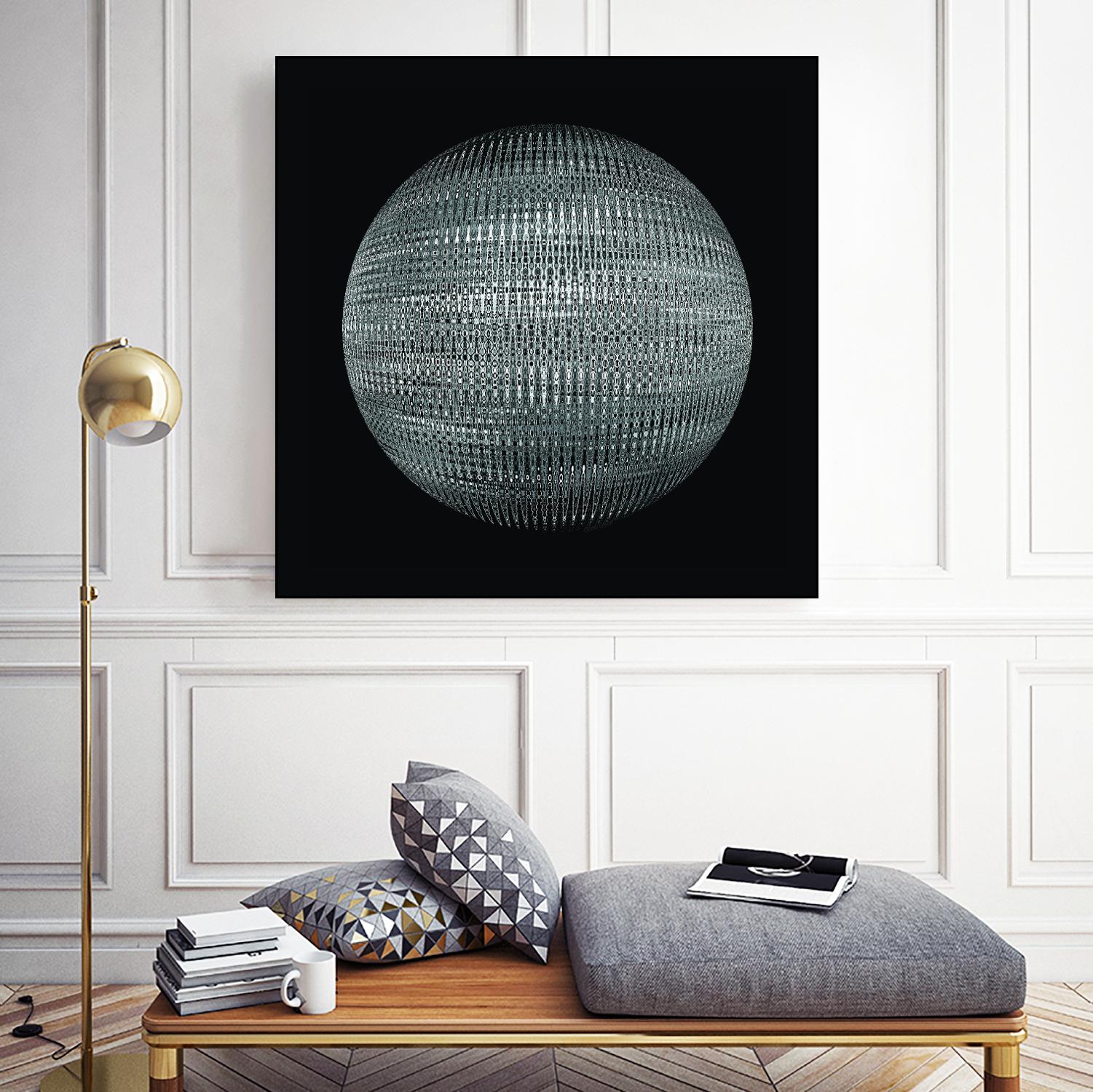 ORB - fond noir by Celine Cimon on GIANT ART - black abstract canadian
