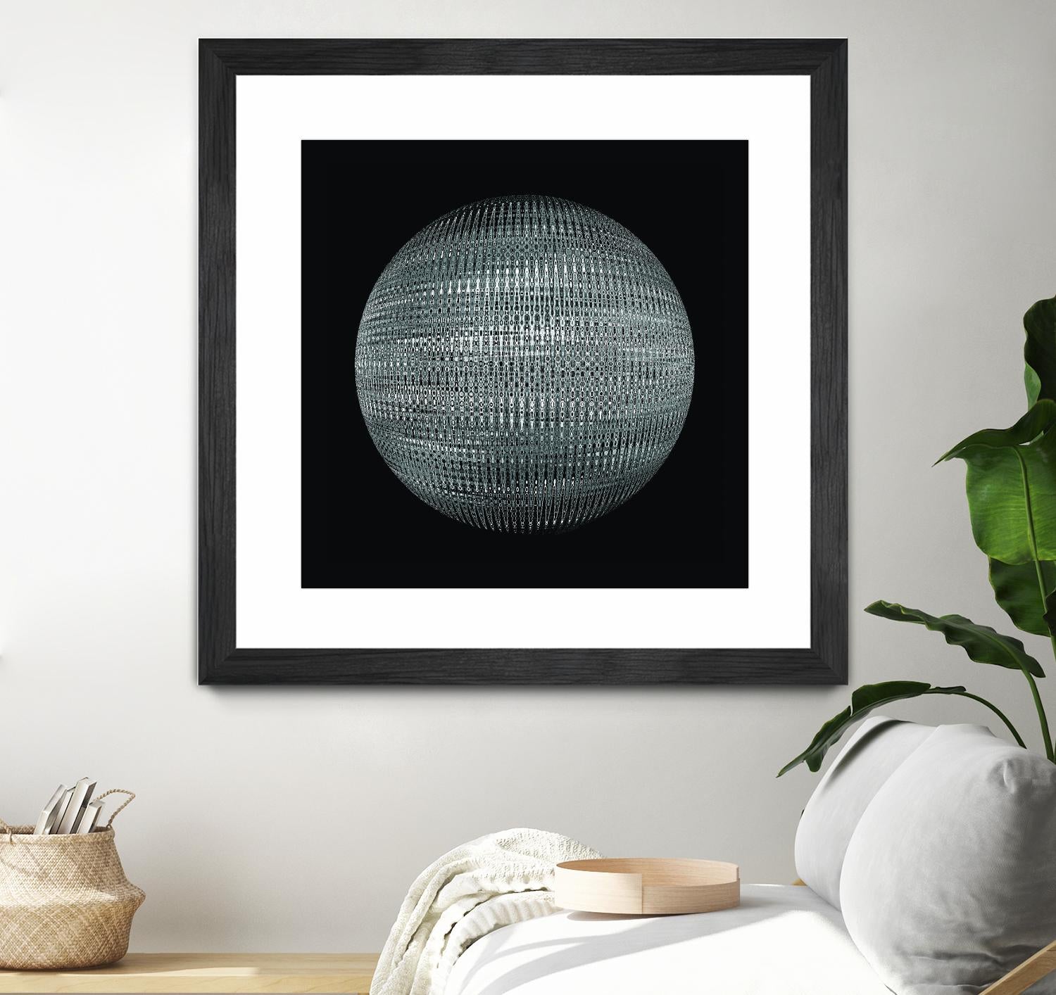 ORB - fond noir by Celine Cimon on GIANT ART - black abstract canadian