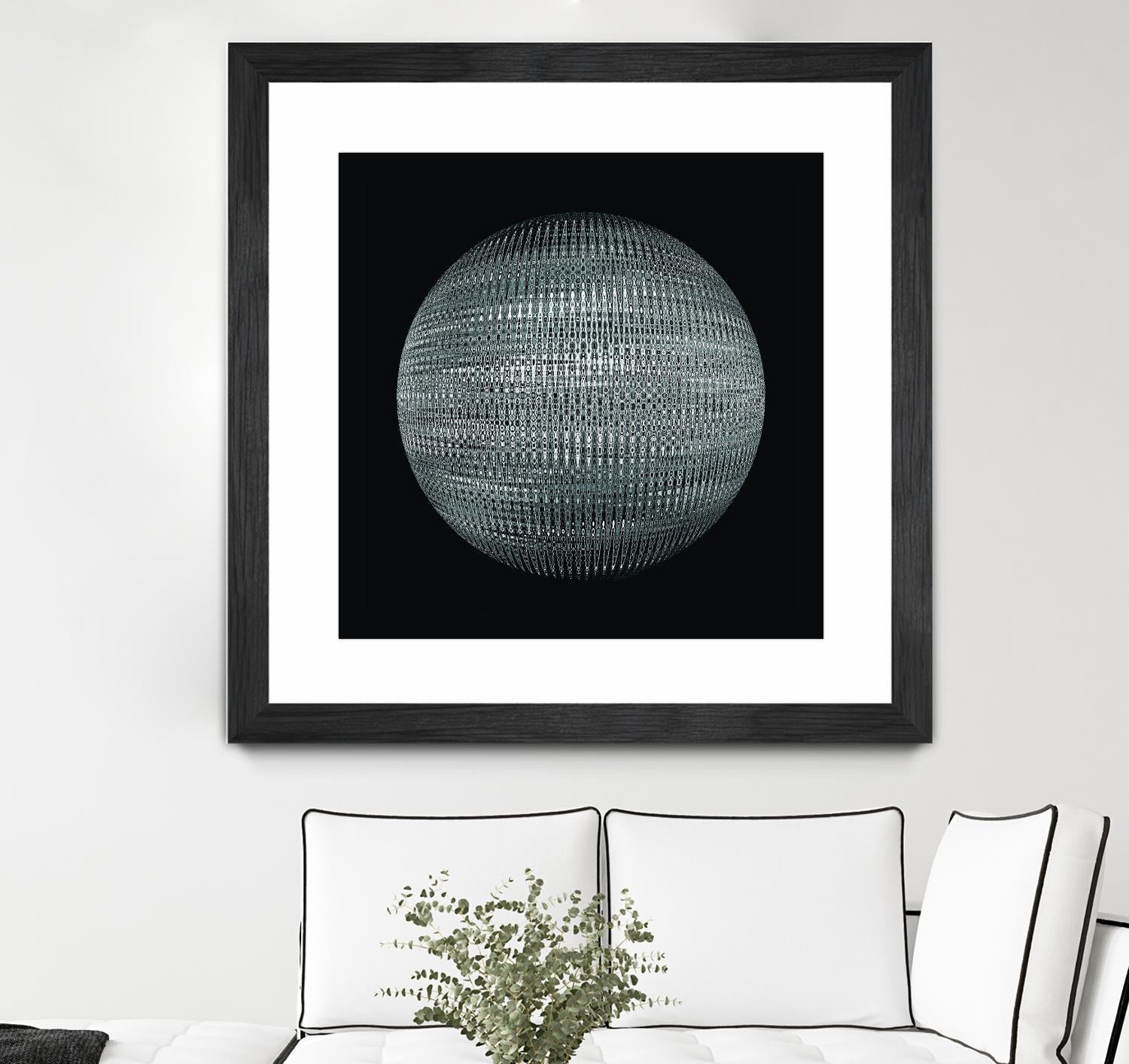 ORB - fond noir by Celine Cimon on GIANT ART - black abstract canadian