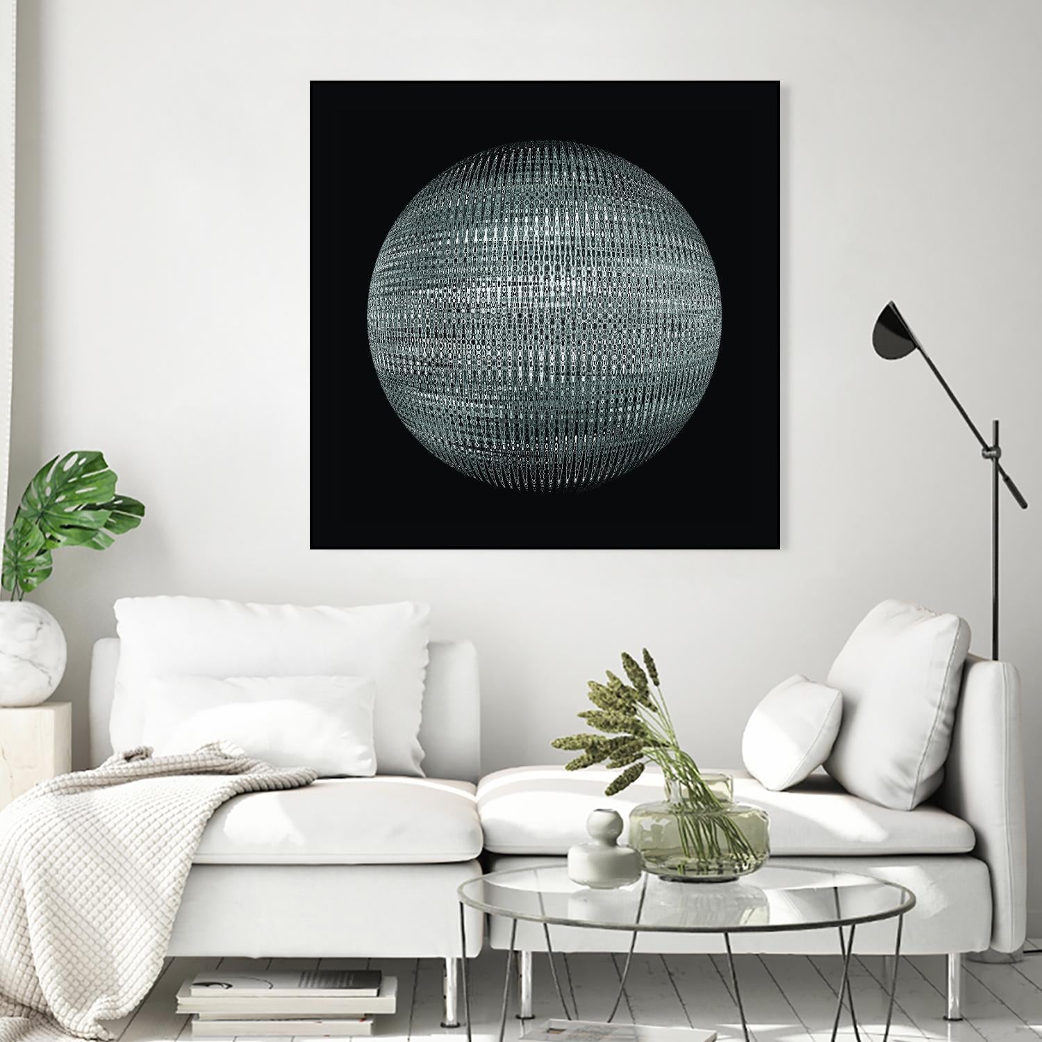 ORB - fond noir by Celine Cimon on GIANT ART - black abstract canadian