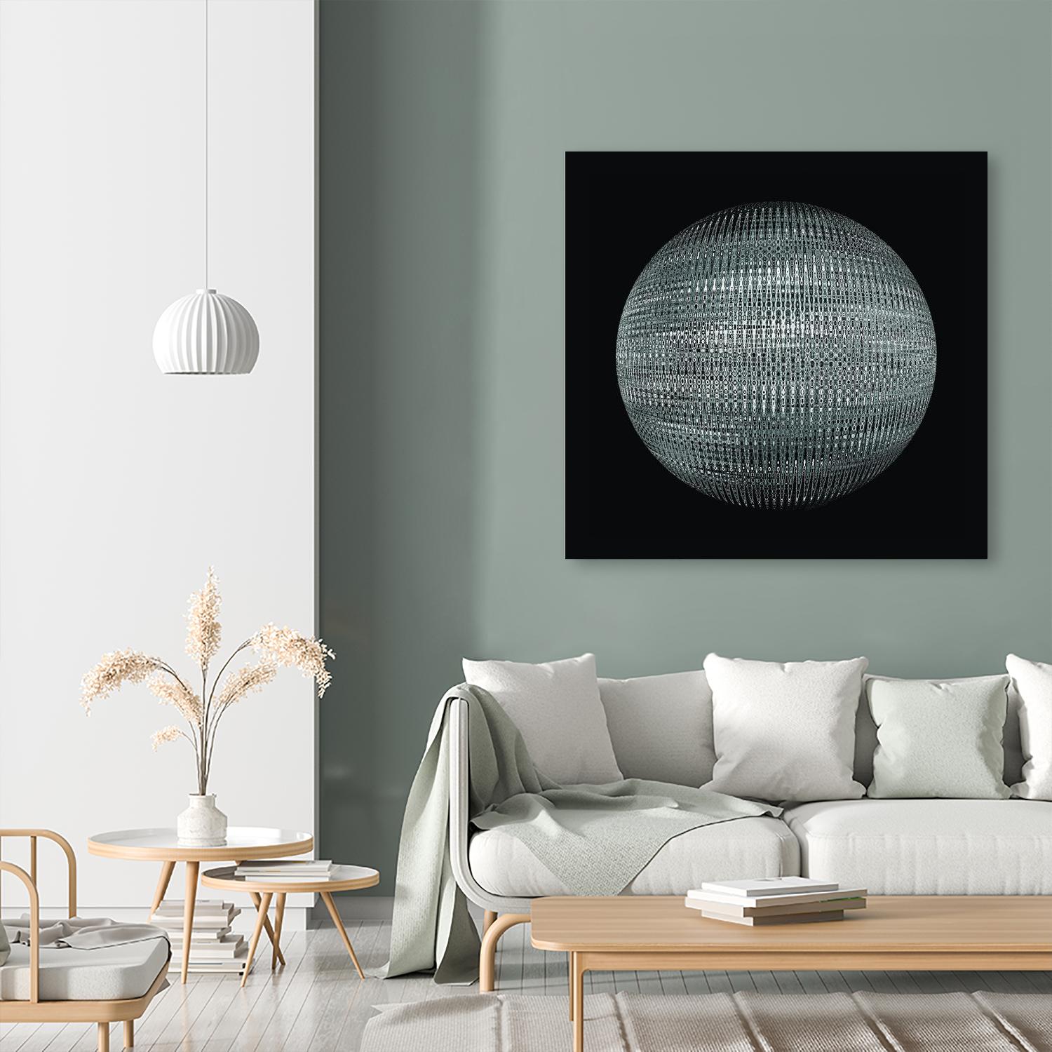 ORB - fond noir by Celine Cimon on GIANT ART - black abstract canadian